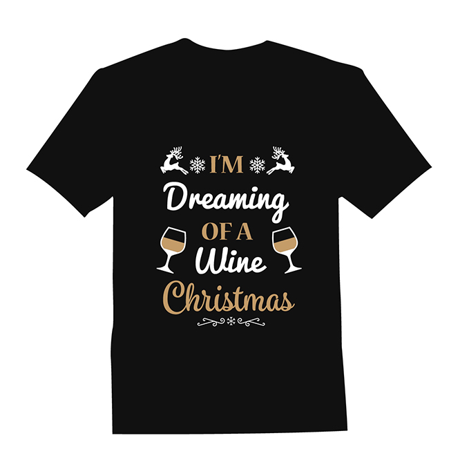 Dreaming of Wine t-shirt Design