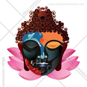 Buddha Color vector Illustration